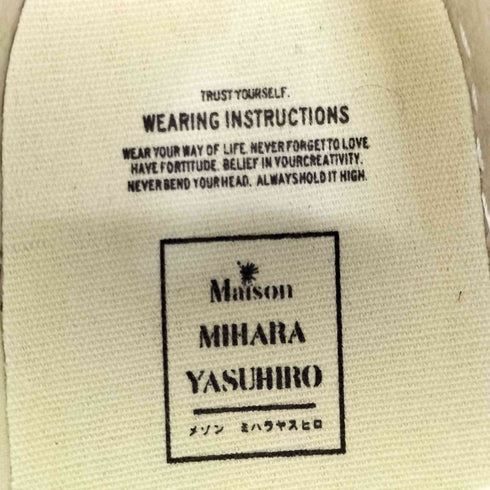 メゾンミハラヤスヒロ Maison MIHARA YASUHIRO PETERSON original sole over dyed canvasローカットスニーカー メンズ 44