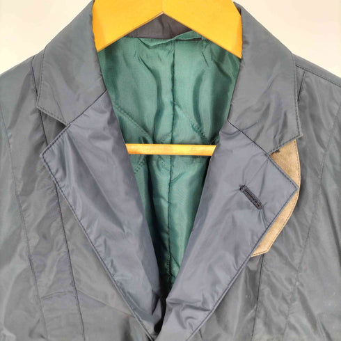 バーニーズニューヨーク BARNEYS NEWYORK LIMONTA リモンタナイロン 裏地 キルティング チンストラップ 2B パフ テーラード ジャケット メンズ EUR:46
