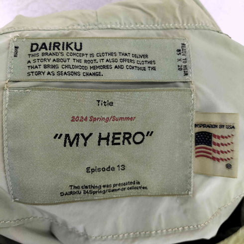 ダイリク DAIRIKU 24SS Vintage Wash Parachute Anorak Parka メンズ JPN:M