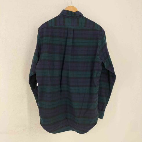 ラルフローレン RALPH LAUREN 90-00s スモールポニー刺繍 BDチェックシャツ ブラックウォッチ メンズ import:M