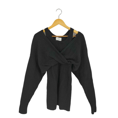 クラネ CLANE CACHE COEUR LAYER KNIT TOPS レイヤーニットトップス レディース JPN:1