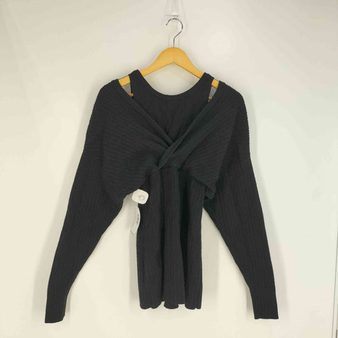 クラネ CLANE CACHE COEUR LAYER KNIT TOPS レイヤーニットトップス レディース JPN:1