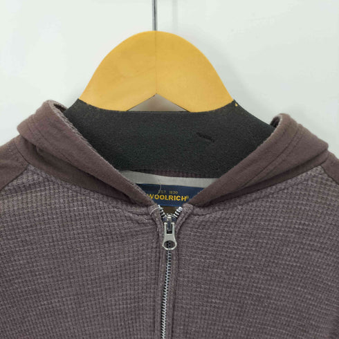 ウールリッチ WOOLRICH ワッフル切替ジップパーカー メンズ import:L