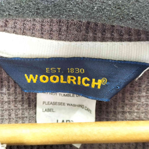 ウールリッチ WOOLRICH ワッフル切替ジップパーカー メンズ import:L