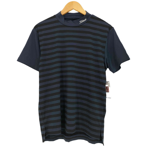 タイトリスト Titleist モックネック ボーダー半袖シャツ メンズ JPN:L