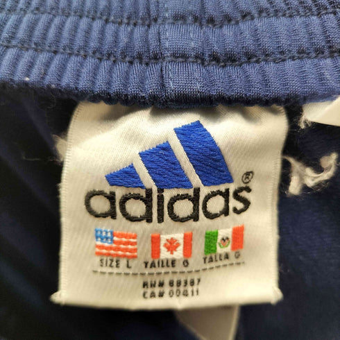 アディダス adidas 90s パフォーマンスロゴ サイドスナップボタン ライントラックパンツ メンズ L