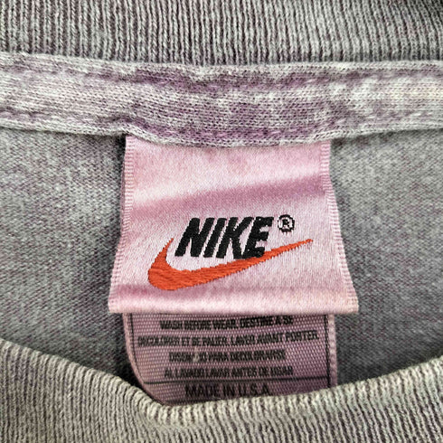 ナイキ NIKE 00s 銀タグ ガーメントダイ フロントプリントTシャツ ATHLETICS メンズ import:XL