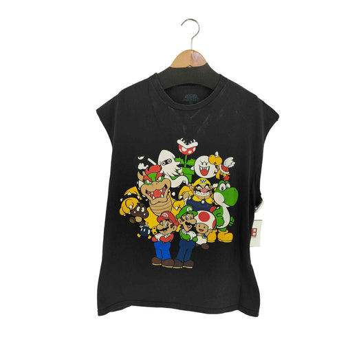 キャラクタープリント ノースリーブTシャツ 大集合 メンズ import:XL
