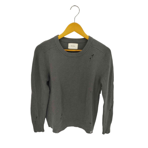 ザレターズ The Letters 16AW クラッシュ加工 ウール混 L/S ニット メンズ JPN:S