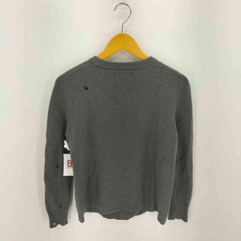 ザレターズ The Letters 16AW クラッシュ加工 ウール混 L/S ニット メンズ JPN:S
