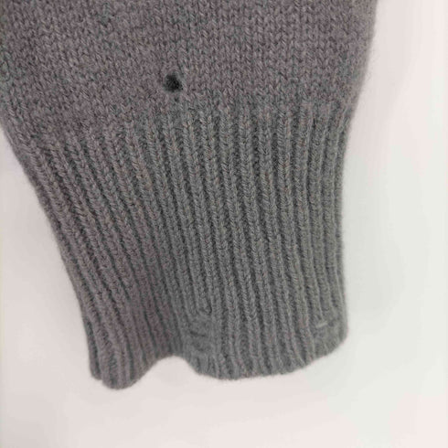 ザレターズ The Letters 16AW クラッシュ加工 ウール混 L/S ニット メンズ JPN:S