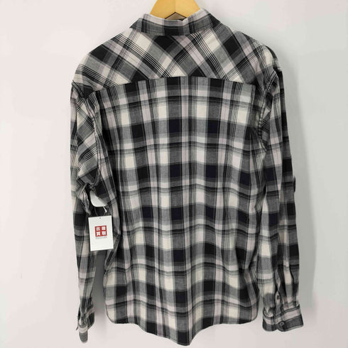 ラングラー Wrangler Premium Slim Fit Plaid Shirt ダブルポケットL/Sチェックシャツ メンズ JPN:XL