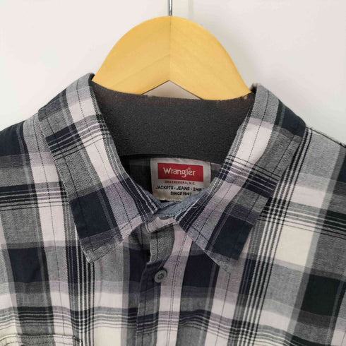 ラングラー Wrangler Premium Slim Fit Plaid Shirt ダブルポケットL/Sチェックシャツ メンズ JPN:XL