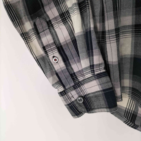ラングラー Wrangler Premium Slim Fit Plaid Shirt ダブルポケットL/Sチェックシャツ メンズ JPN:XL