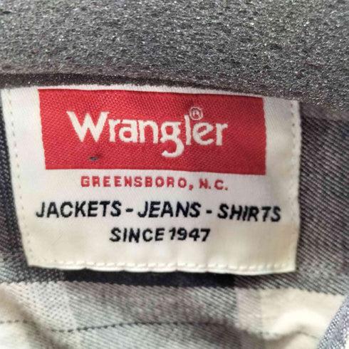 ラングラー Wrangler Premium Slim Fit Plaid Shirt ダブルポケットL/Sチェックシャツ メンズ JPN:XL