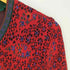 イヴサンローラン Yves Saint Laurent フラワーパターン デザインボタン ウール フリルカーディガン レディース import:M
