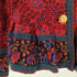イヴサンローラン Yves Saint Laurent フラワーパターン デザインボタン ウール フリルカーディガン レディース import:M