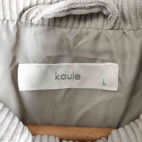 KAULE 24AW コーデュロイ ファイバーダウンジャケット メンズ import:L