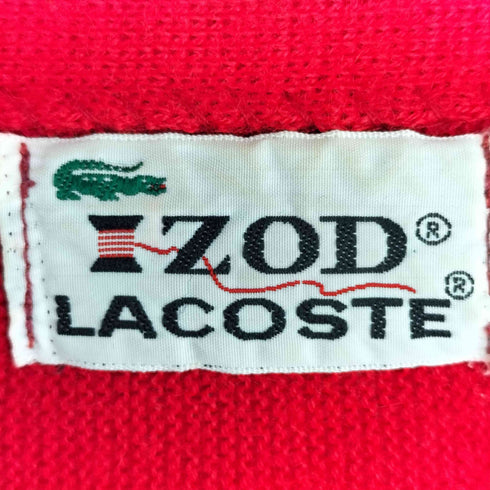 アイゾッドラコステ IZOD LACOSTE 糸巻タグ ストライプ アクリルカーディガン メンズ