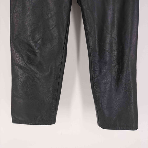 ショット Schott 90S USA製 5ポケット レザー パンツ バイカー パンツ メンズ 34