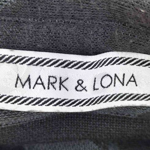 マークアンドロナ MARK&LONA スカル カモフラ ロングスリーブポロ メンズ JPN:L