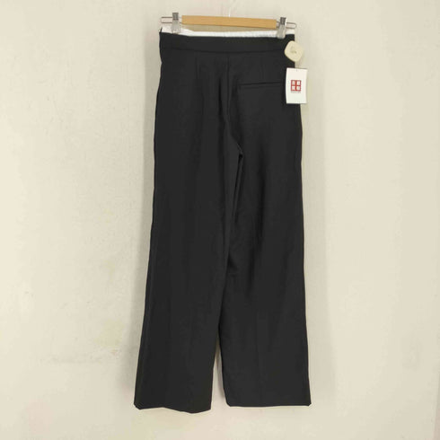 ザラ ZARA WIDE-LEGパンツ ダブルウエストバンド レディース XS