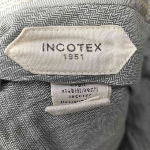 インコテックス INCOTEX SLOWEAR SUPER 100's WOOL ノータックスラックス メンズ 48