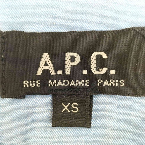 アーペーセー A.P.C. OLD ポーランド製 バンドカラー プルオーバーシャツ レディース import:XS