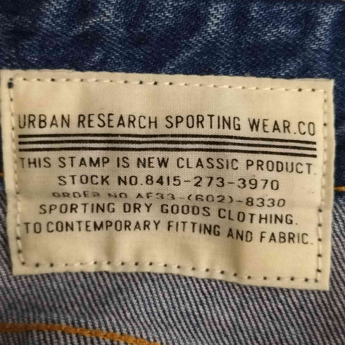 アーバンリサーチ URBAN RESEARCH カットオフ セミフレア デニムパンツ レディース 38