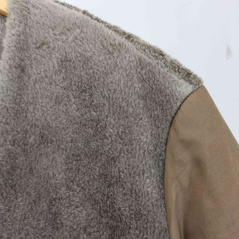 マカフィー MACPHEE 22AW ポリエステルコットンプードル ノーカラーコート レディース 36