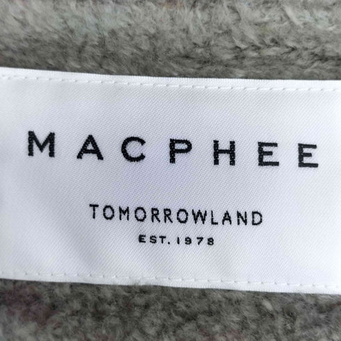 マカフィー MACPHEE 22AW ポリエステルコットンプードル ノーカラーコート レディース 36