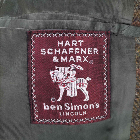 50S-60S Hart Schaffner & Marx wool チェック柄 コート メンズ