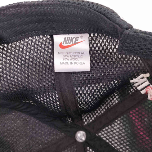 ナイキ NIKE 90S MADE IN KOREA スウォッシュロゴ メッシュ ロングビルキャップ メンズ ONE SIZE