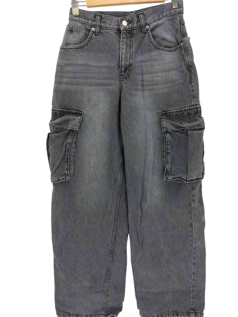 HTH(Hotter than Hell) color wash denim デニム カーゴ パンツ レディース JPN:M