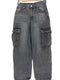 HTH(Hotter than Hell) color wash denim デニム カーゴ パンツ レディース JPN:M