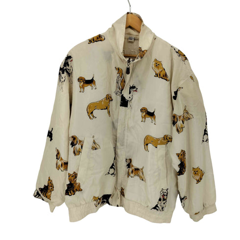 FUDA international 総柄 犬 シルクジャケット メンズ import:M