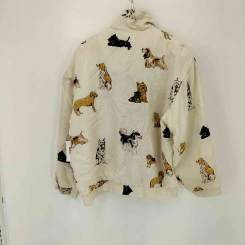 FUDA international 総柄 犬 シルクジャケット メンズ import:M