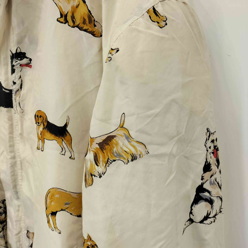 FUDA international 総柄 犬 シルクジャケット メンズ import:M