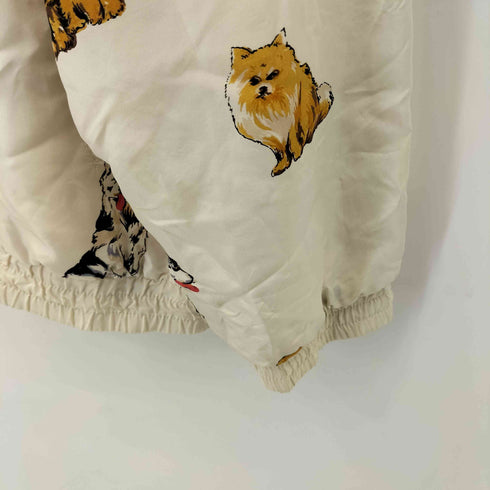 FUDA international 総柄 犬 シルクジャケット メンズ import:M