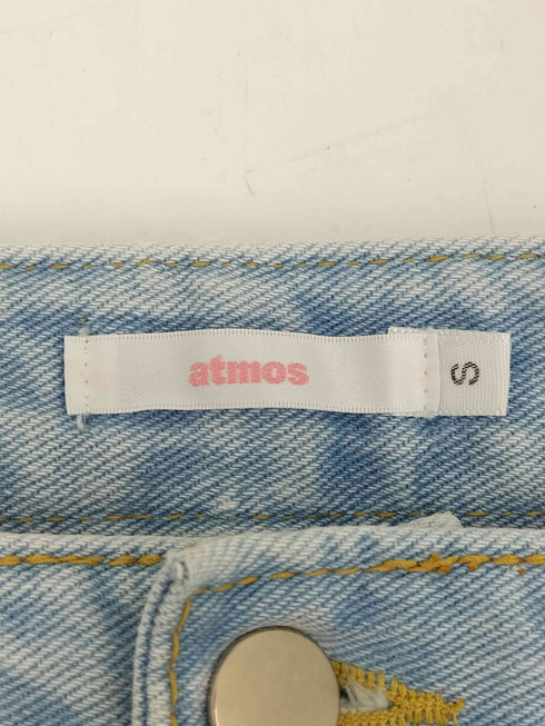 アトモスピンク ATMOS PINK ウエストボタン デニム ハーフパンツ レディース JPN:S