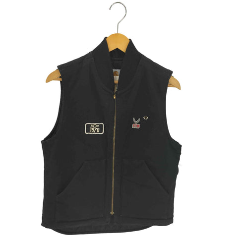 カーハート Carhartt V01 MADE IN MEXICO ダックジップベスト ピンズ ブラック メンズ SMALL REGULAR