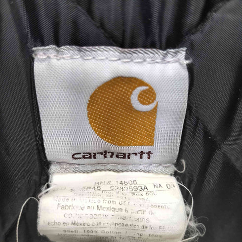 カーハート Carhartt V01 MADE IN MEXICO ダックジップベスト ピンズ ブラック メンズ SMALL REGULAR