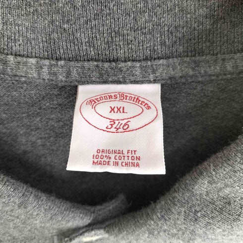 ブルックスブラザーズ 346 BROOKS BROTHERS スモール刺繍ロゴ S/S ポロシャツ メンズ XXL