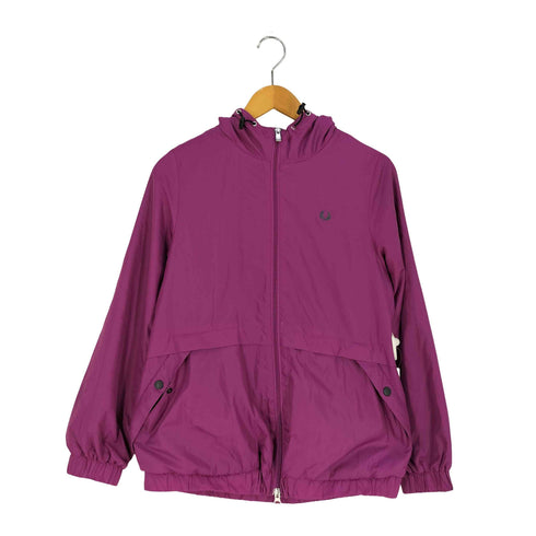 フレッドペリー FRED PERRY ロゴ刺繍 裏地フリース ダブルジップ ジャケット レディース import:S