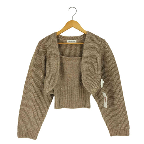 リリーブラウン Lily Brown アンサンブルボレロニットカーディガン レディース ONE SIZE