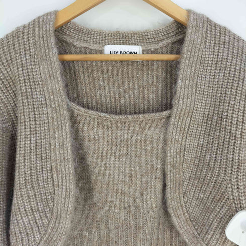 リリーブラウン Lily Brown アンサンブルボレロニットカーディガン レディース ONE SIZE