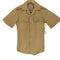 ユーエスネイビー U.S.NAVY TAN 445 DURABLE PRESS SHORT SLEEVE SHIRT タンカラー デュラブル プレス ショート スリーブ シャツ 1976年製 メンズ import:XS