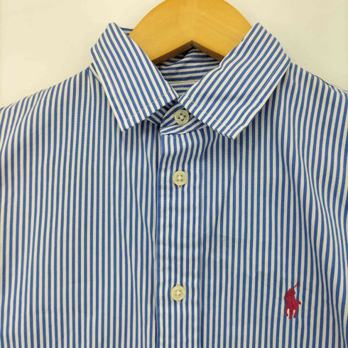 ポロラルフローレン POLO RALPH LAUREN CUSTOM FIT ポニー刺繍 ストライプシャツ レディース US:0-2