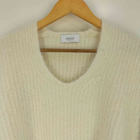 エミ emmi Vネックアルパカ混シャギーニット レディース ONE SIZE