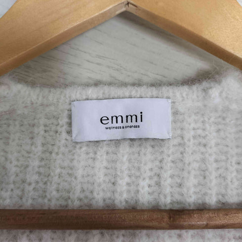 エミ emmi Vネックアルパカ混シャギーニット レディース ONE SIZE